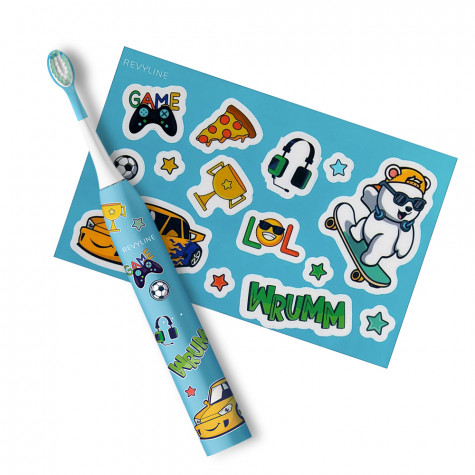 Электрическая зубная щетка Revyline RL 055 Kids, Light Blue