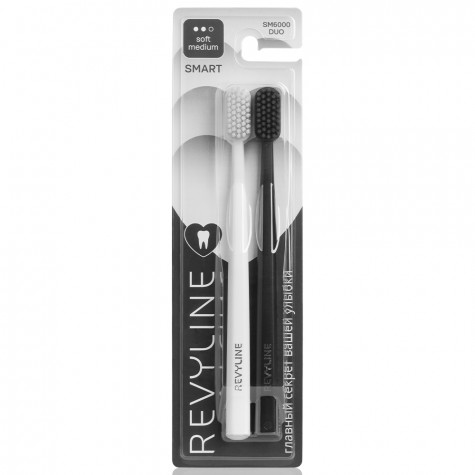 Набор зубных щеток Revyline SM6000 Smart Duo, White + Black